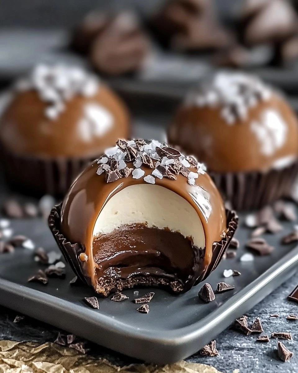 Easy Caramel Chocolate Mousse Domes