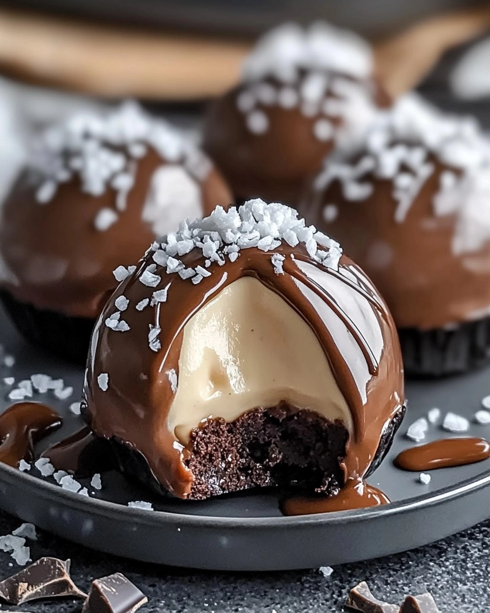 Easy Caramel Chocolate Mousse Domes