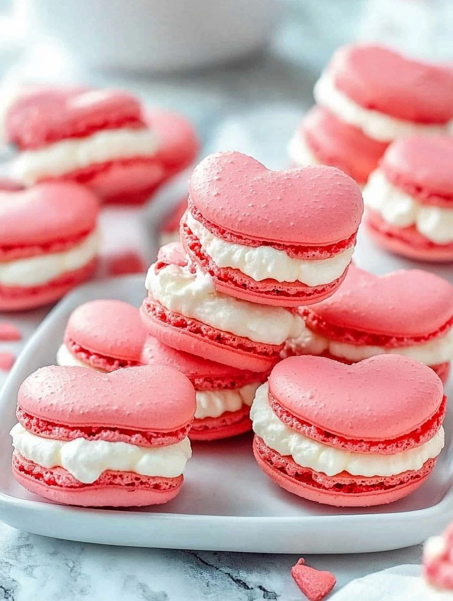 Galentine’s Brunch Foods : Heart-Shaped Macarons 131 Galentine’s Brunch Foods : Heart-Shaped Macarons