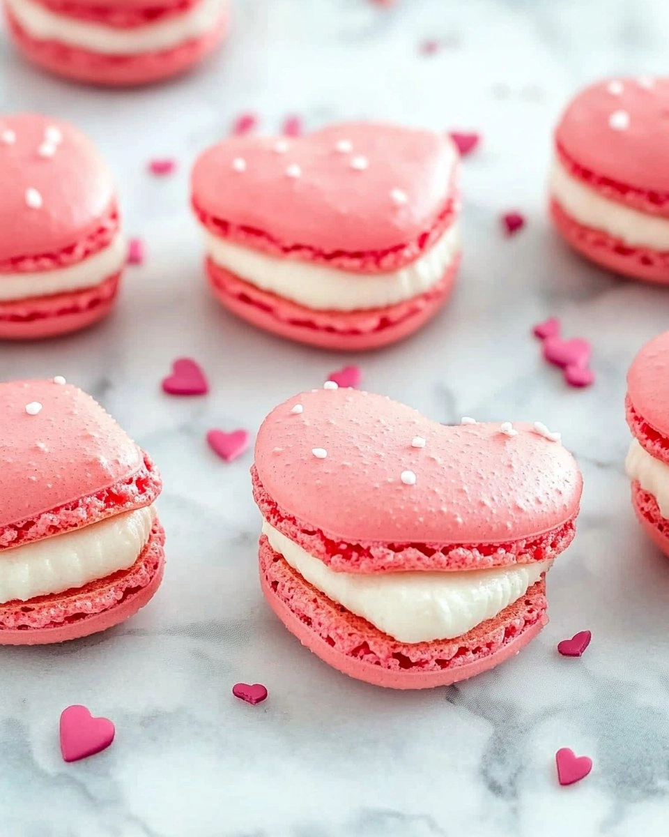 Galentine’s Brunch Foods : Heart-Shaped Macarons 132 Galentine’s Brunch Foods : Heart-Shaped Macarons