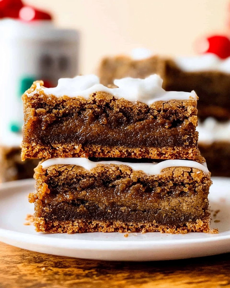 Gingerbread Cookie Bars
