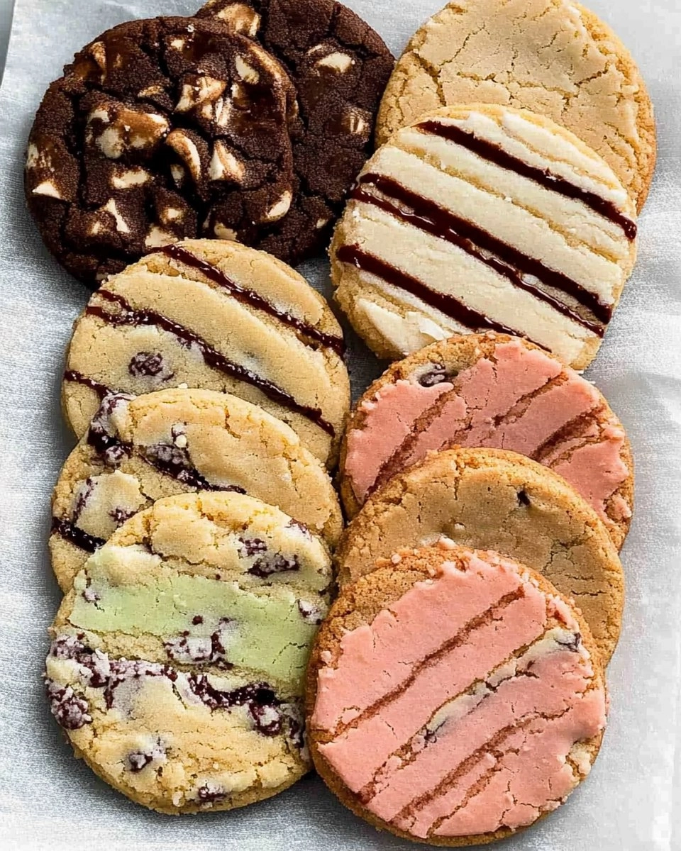 Icebox Slice & Bake Cookies (1 Dough, 5 Flavors)
