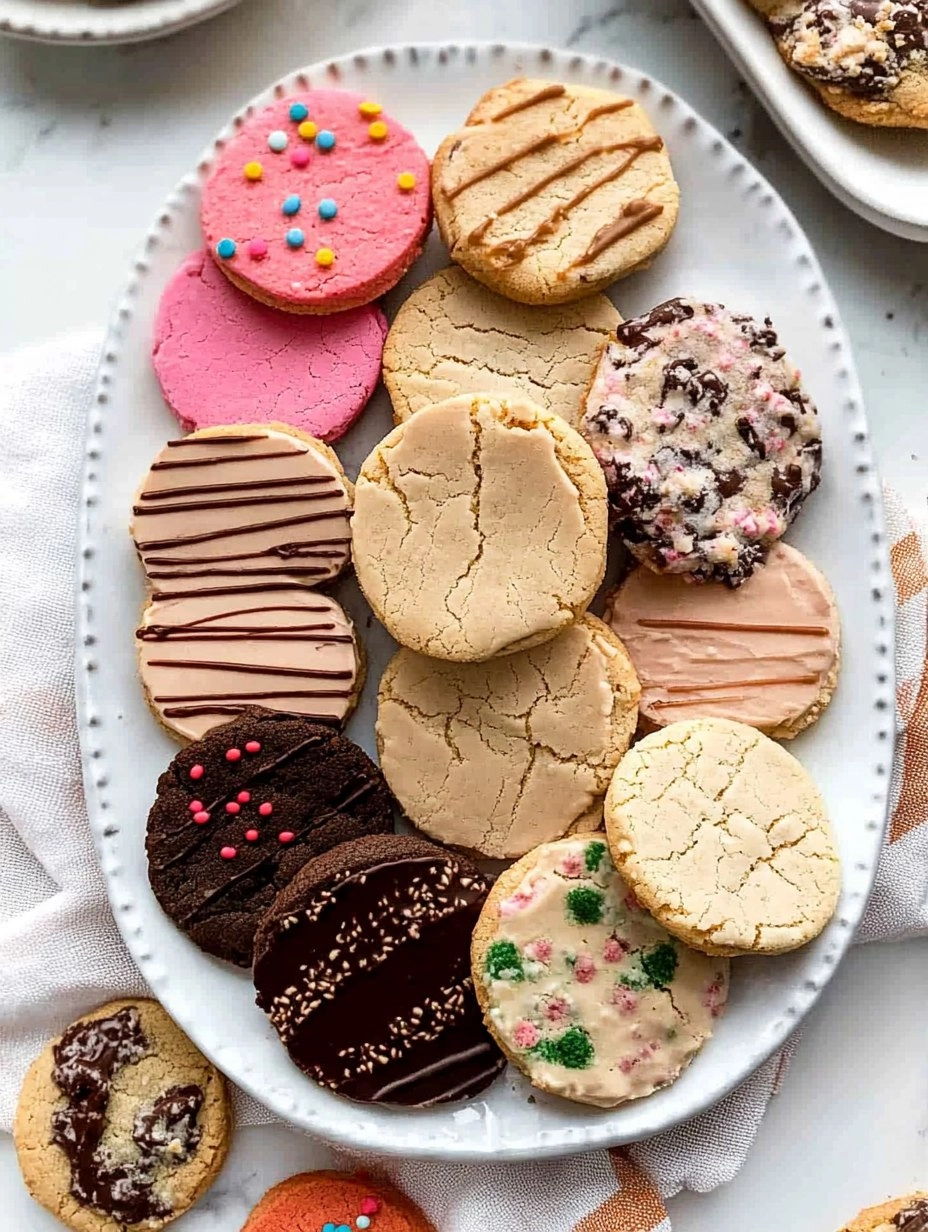 Icebox Slice & Bake Cookies (1 Dough, 5 Flavors)
