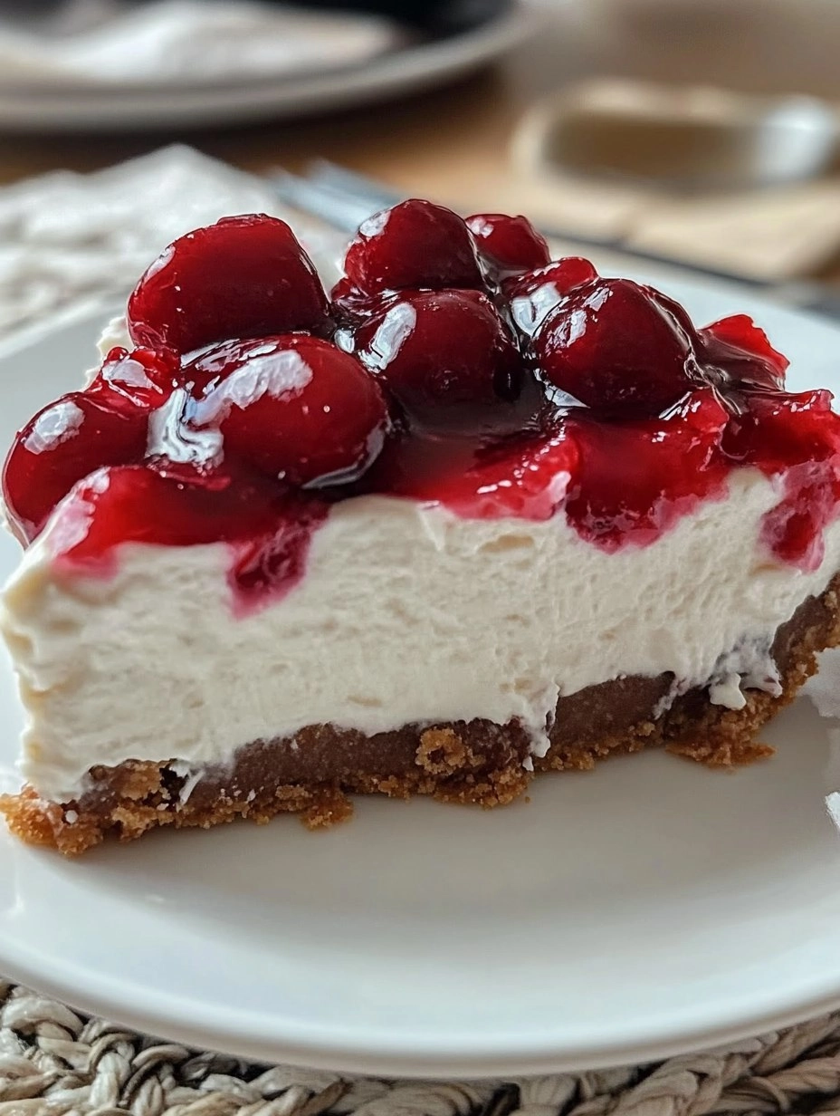 No-Bake Cherry Cheesecake