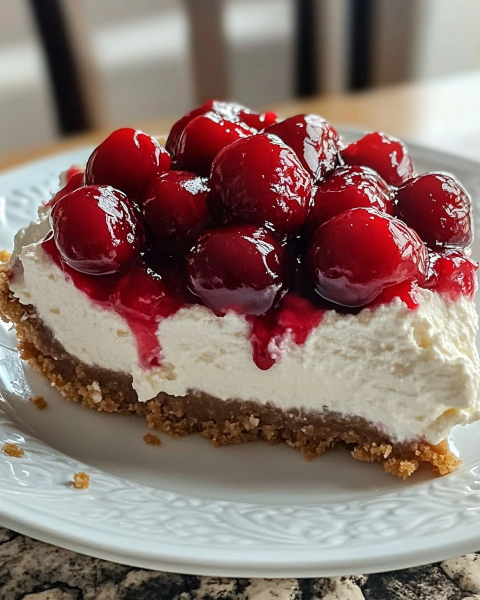No-Bake Cherry Cheesecake