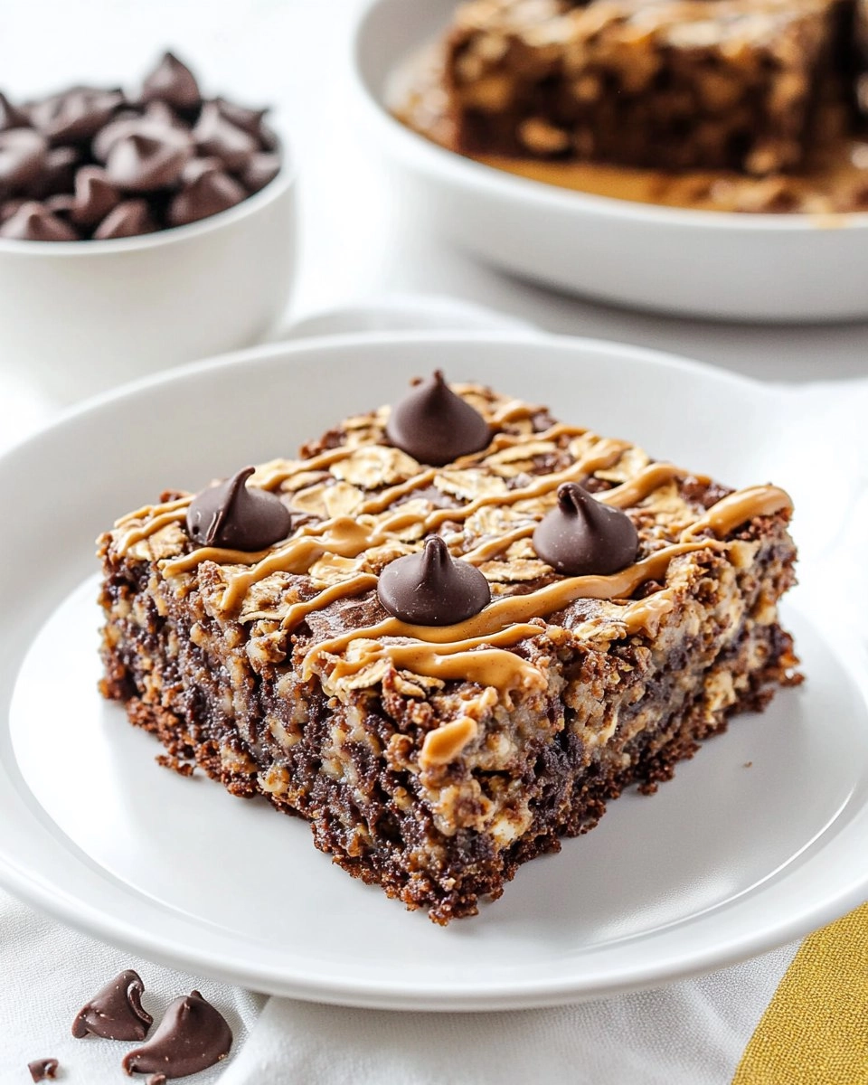 Peanut Butter Brownie Baked Oatmeal