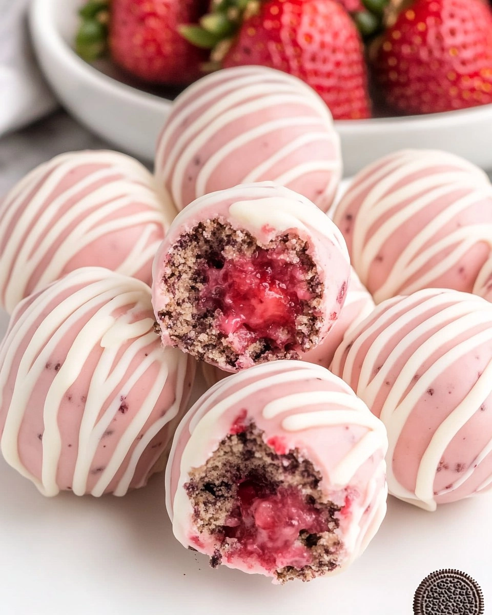 STRAWBERRY SHORTCAKE OREO BALLS