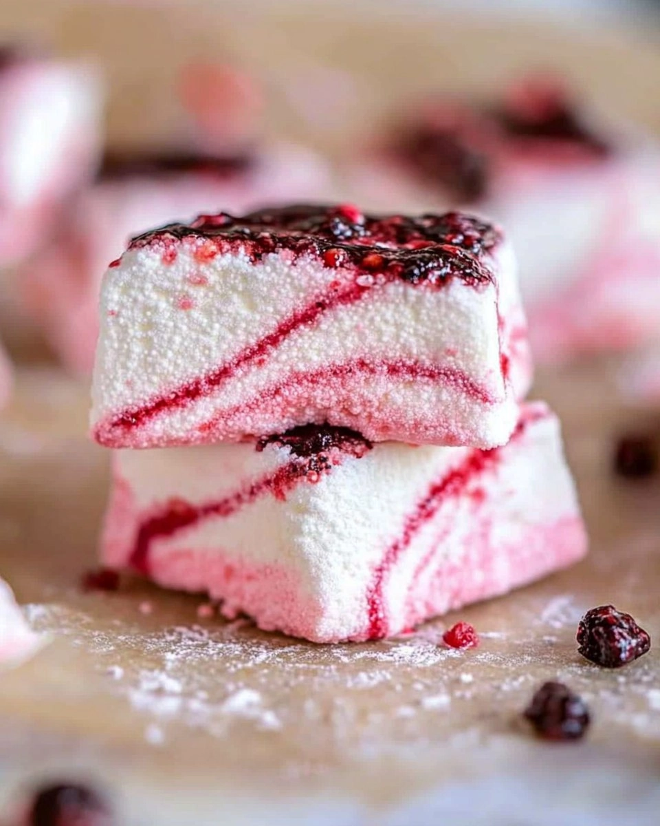 Strawberry Swirl Marshmallows