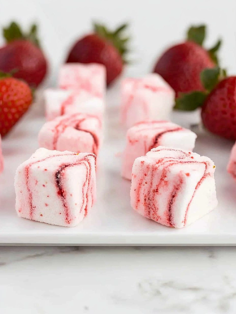 Strawberry Swirl Marshmallows