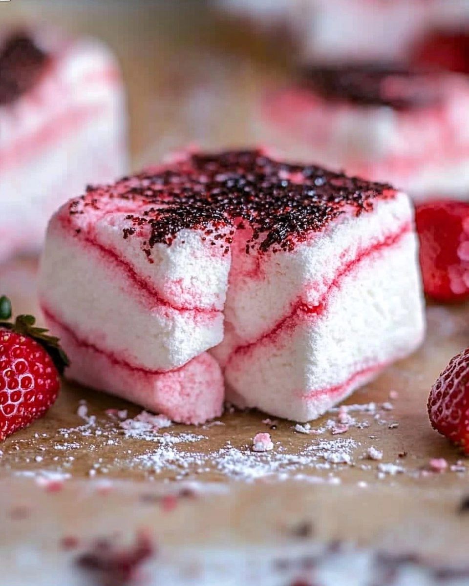 Strawberry Swirl Marshmallows