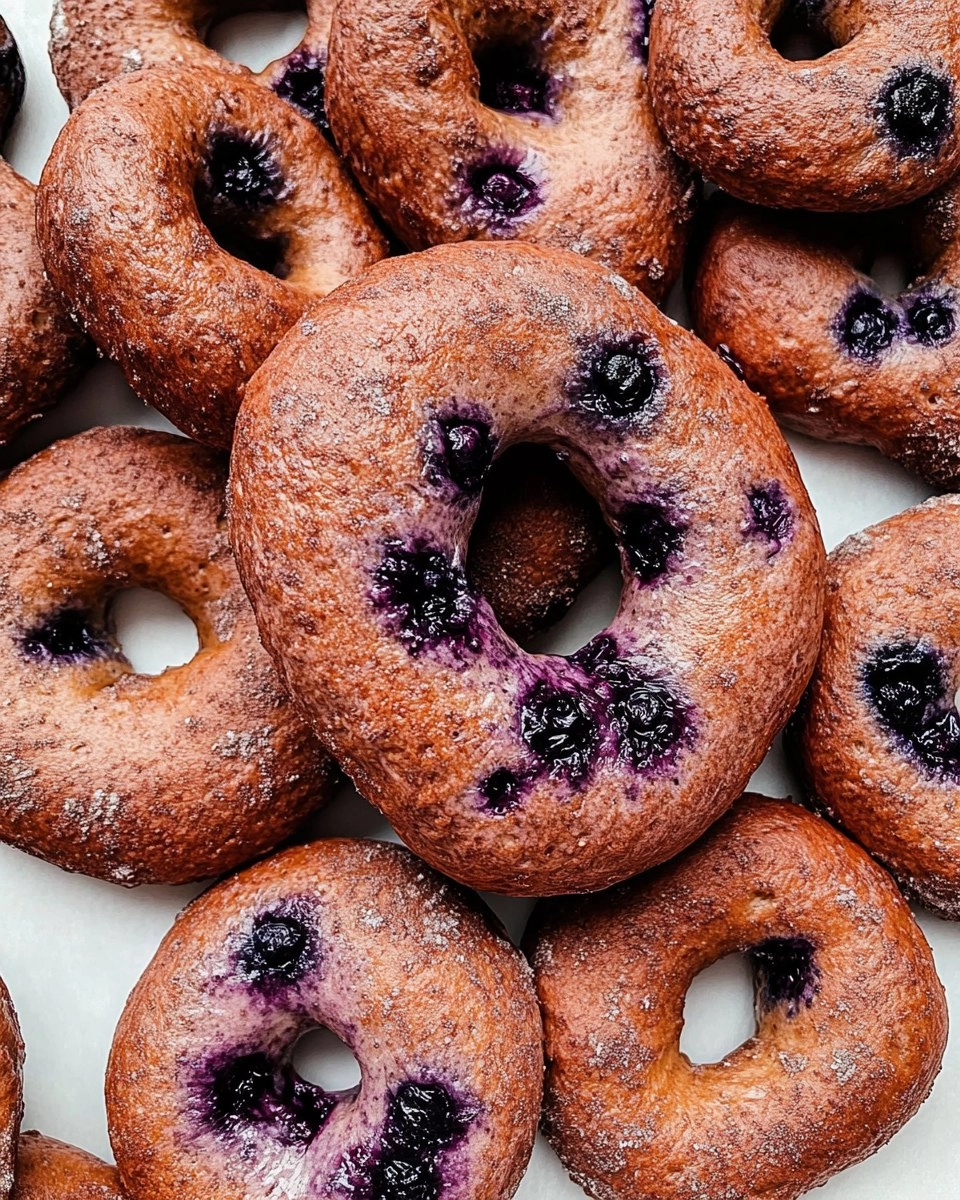 Valentine Homemade Blueberry Bagels (Real Flavor)
