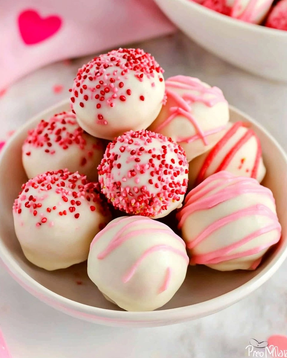 Valentine Strawberry Cake Truffles 105 Valentine Strawberry Cake Truffles
