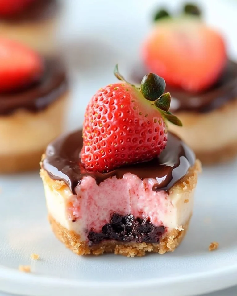 Valentines-Day-Chocolate-Strawberry-Mini-Cheesecakes-Recipe