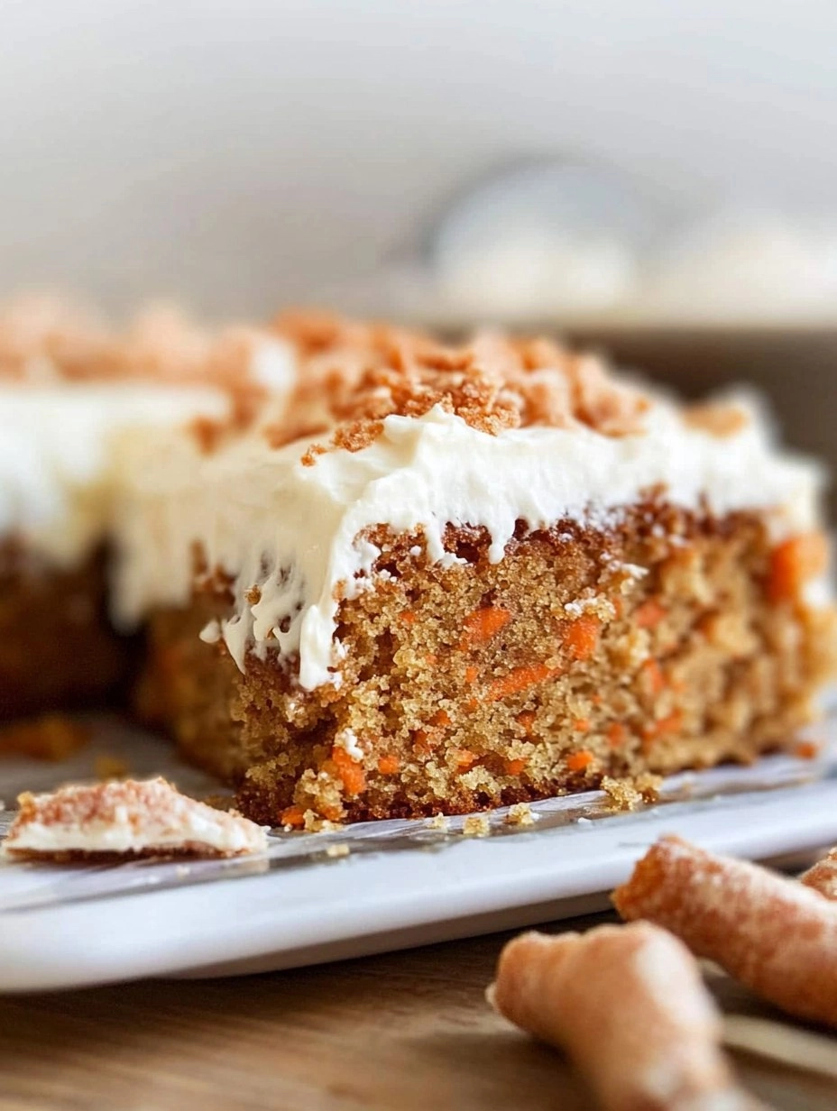 Carrot Cake Sheet Cake with Thick Cream Cheese Frosting 116 Carrot Cake Sheet Cake with Thick Cream Cheese Frosting