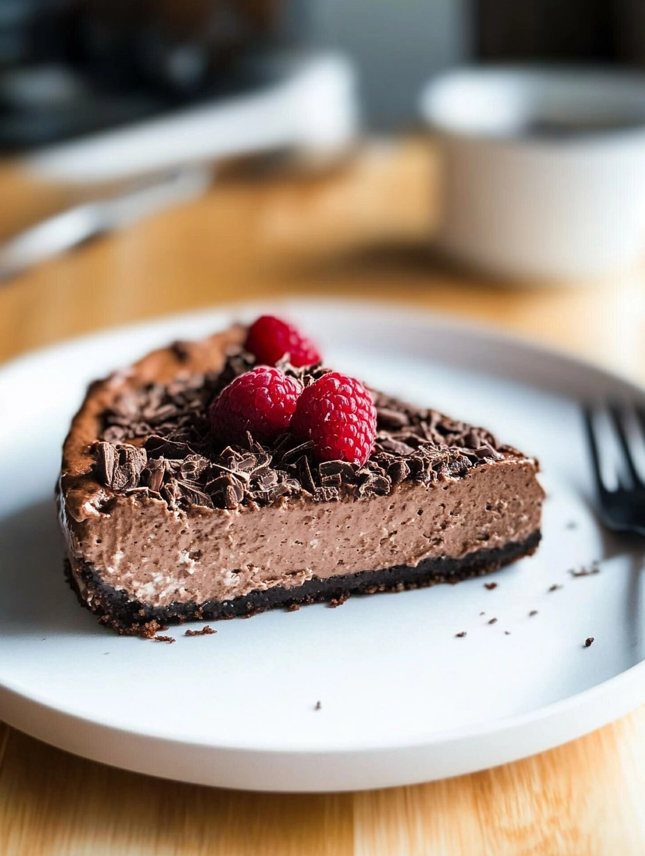 Chocolate Cottage Cheese Cheesecake