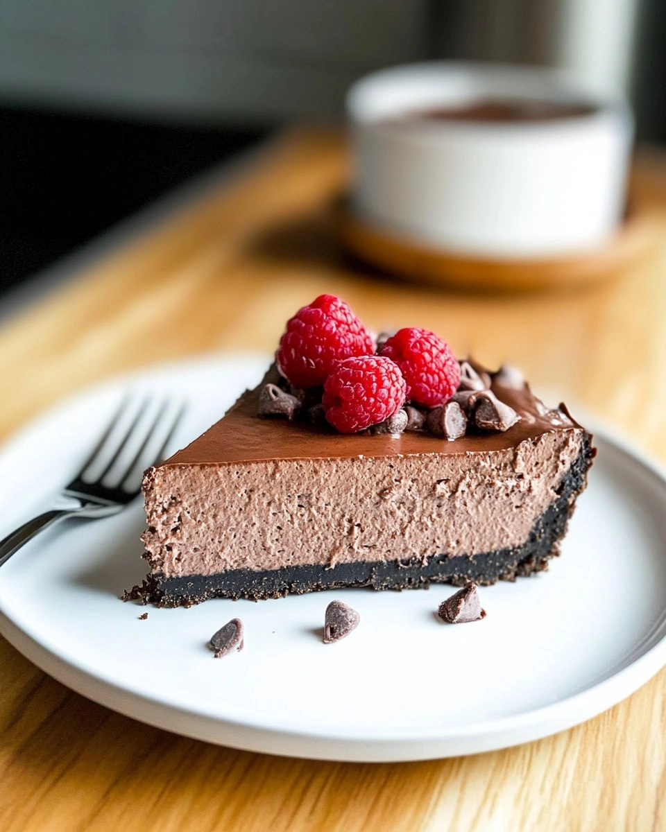 Chocolate Cottage Cheese Cheesecake