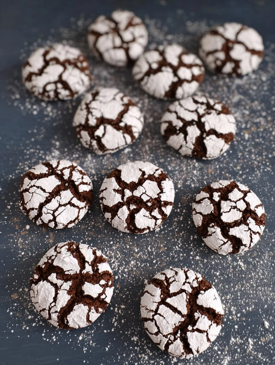 Chocolate Crinkle Cookies 71 Chocolate Crinkle Cookies