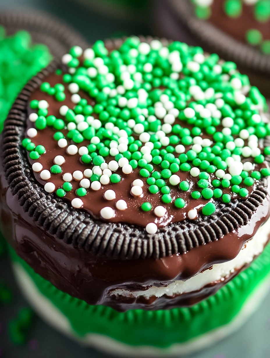 Chocolate Dipped Oreos with Sprinkles