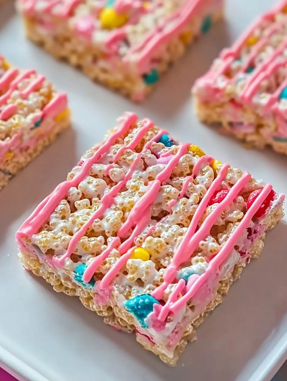 Circus Animal Cookie Rice Krispie Treats