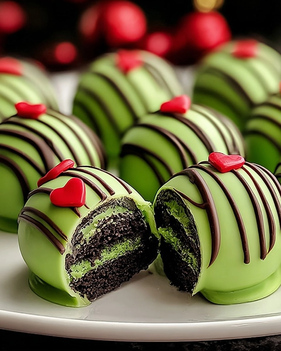Delicious Grinch Oreo Balls