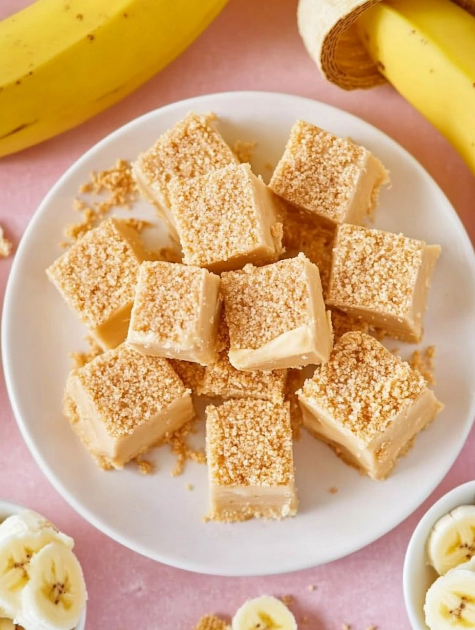 Easy Banana Pudding Fudge Squares with a Nilla Wafer Crunch 86 Easy Banana Pudding Fudge Squares with a Nilla Wafer Crunch