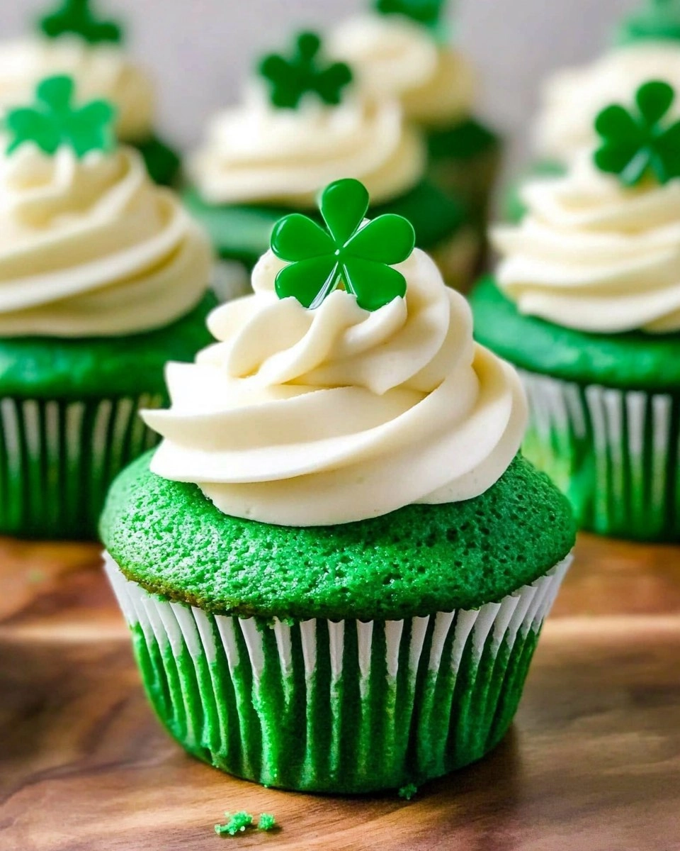 Green Velvet Cupcakes | St Patrick's Day Cupcake Recipe