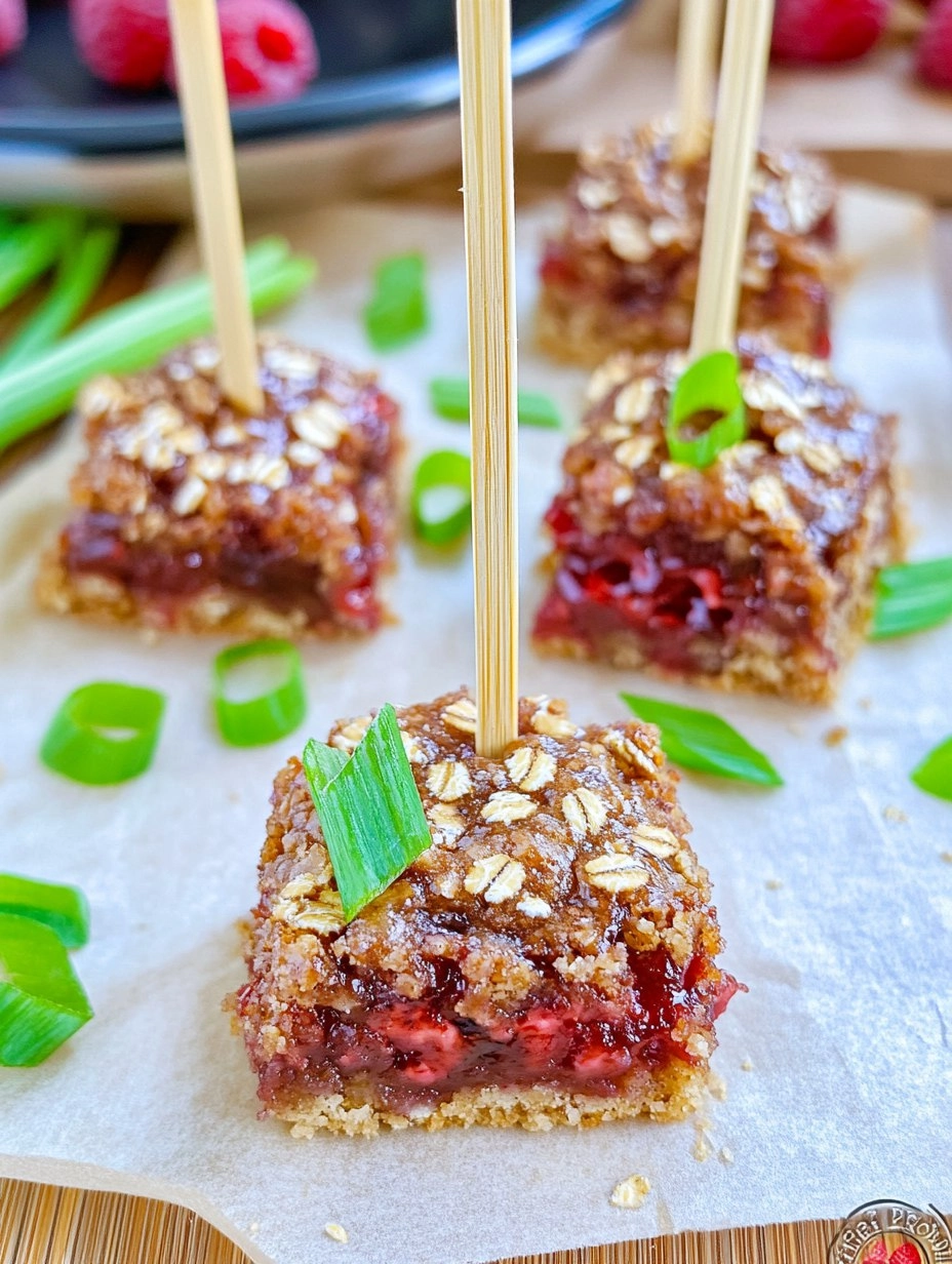 Raspberry Oat Bars