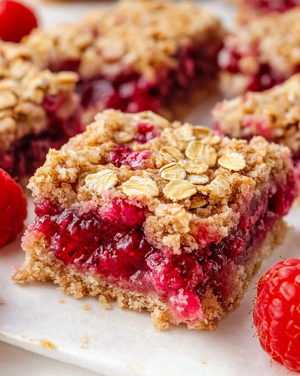 Raspberry Oat Bars