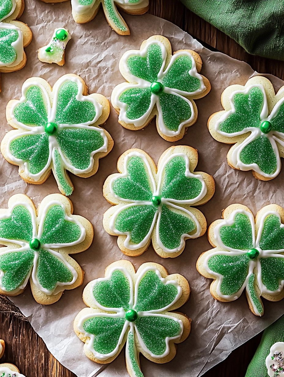 Shamrock Sugar Cookies | Decorated St Patrick's Day Cookies 131 Shamrock Sugar Cookies | Decorated St Patrick's Day Cookies