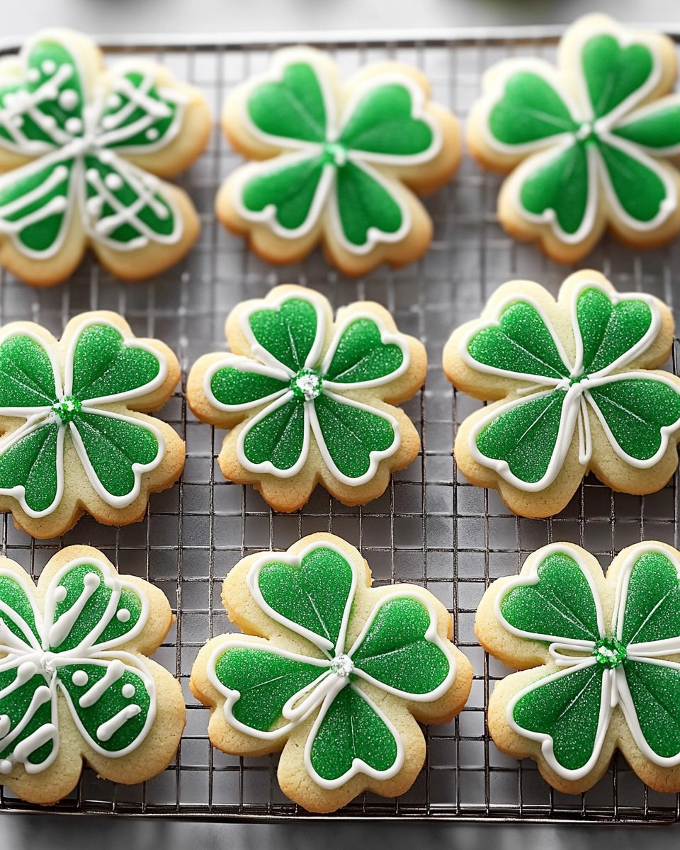 Shamrock Sugar Cookies | Decorated St Patrick's Day Cookies 132 Shamrock Sugar Cookies | Decorated St Patrick's Day Cookies
