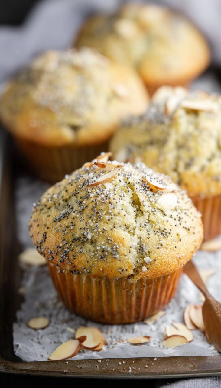 Almond Poppy Seed Muffins