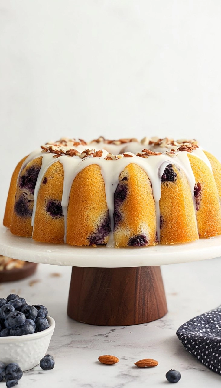 Blueberry Almond Bundt Cake