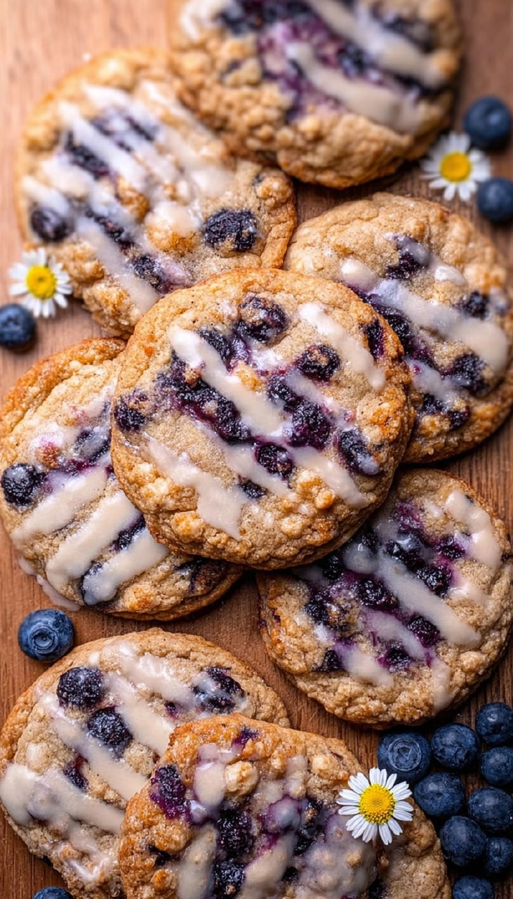Blueberry Coffee Cake Cookies