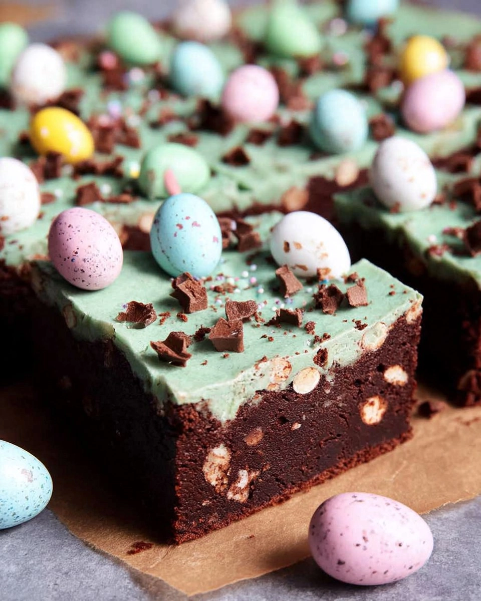Brownies With Cadbury Eggs