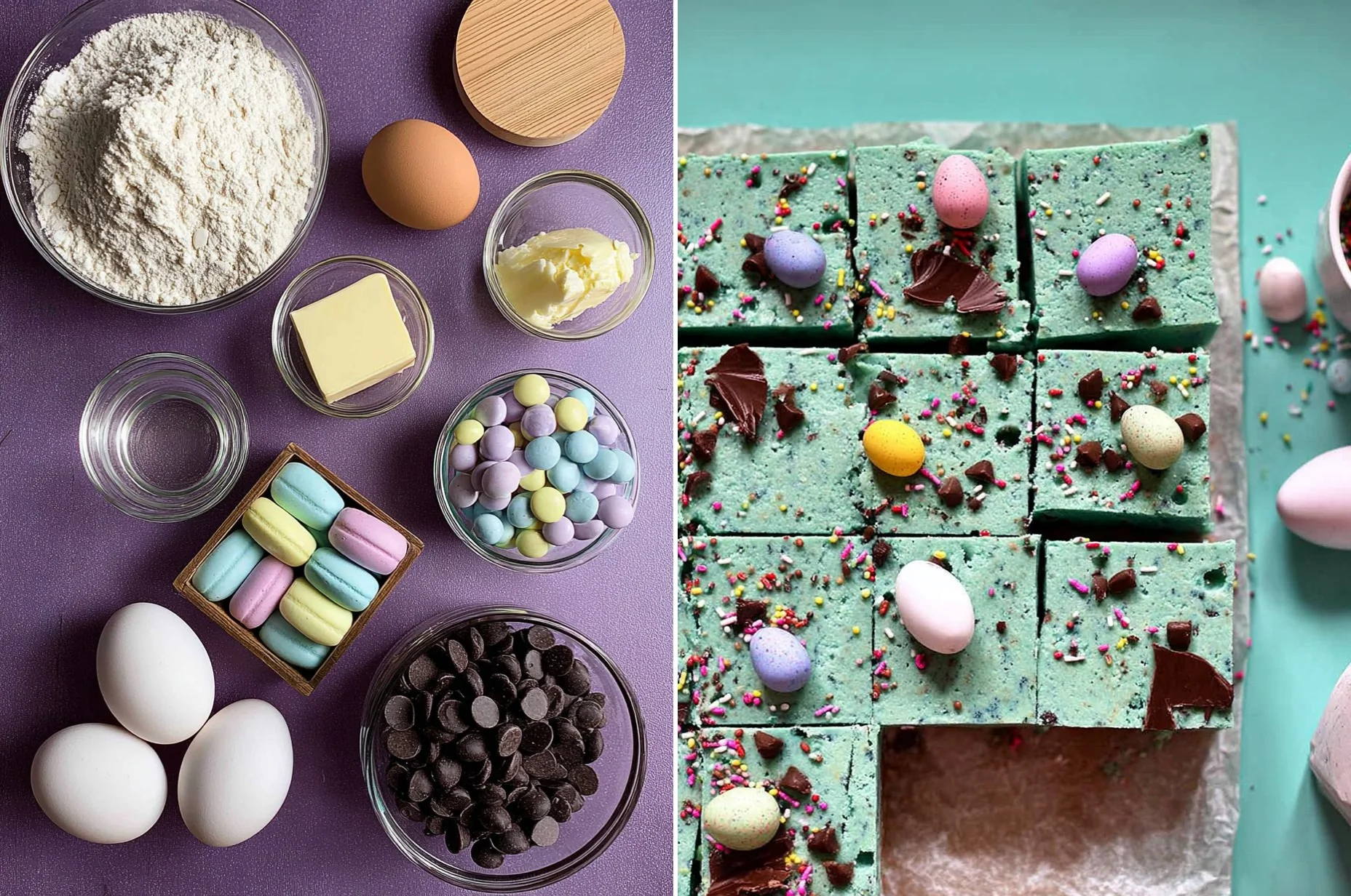 Brownies With Cadbury Eggs