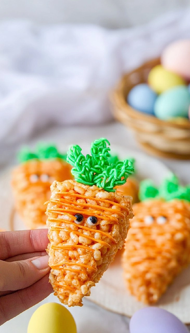 Carrot Easter Rice Krispie Treat Ideas