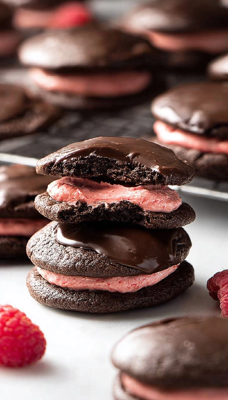 Chocolate Raspberry Cookies