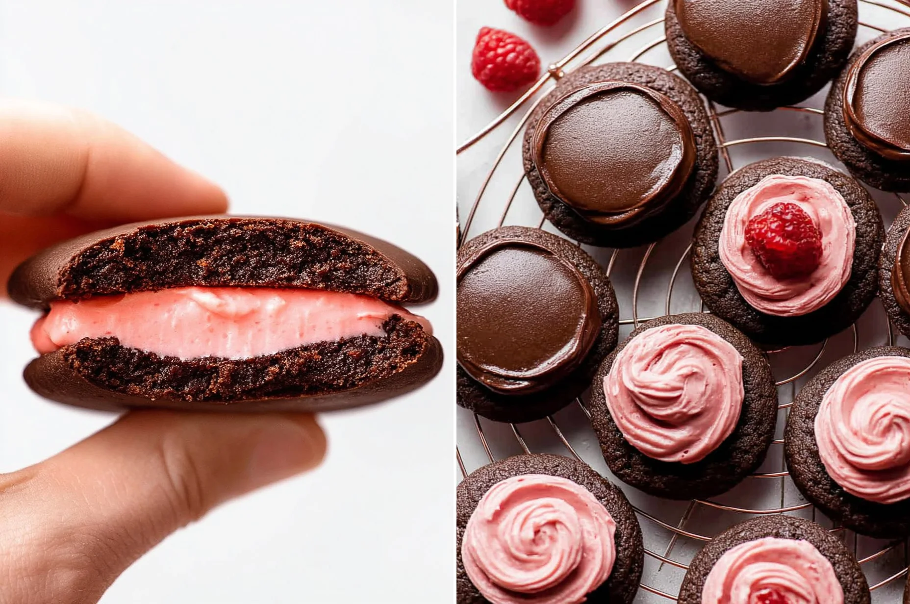 Chocolate Raspberry Cookies