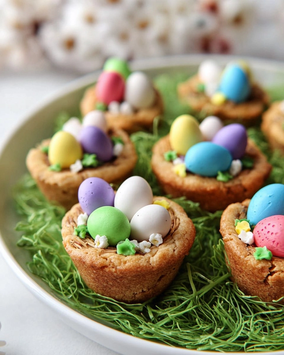 Easter Egg Bird Nest Cookie Cups