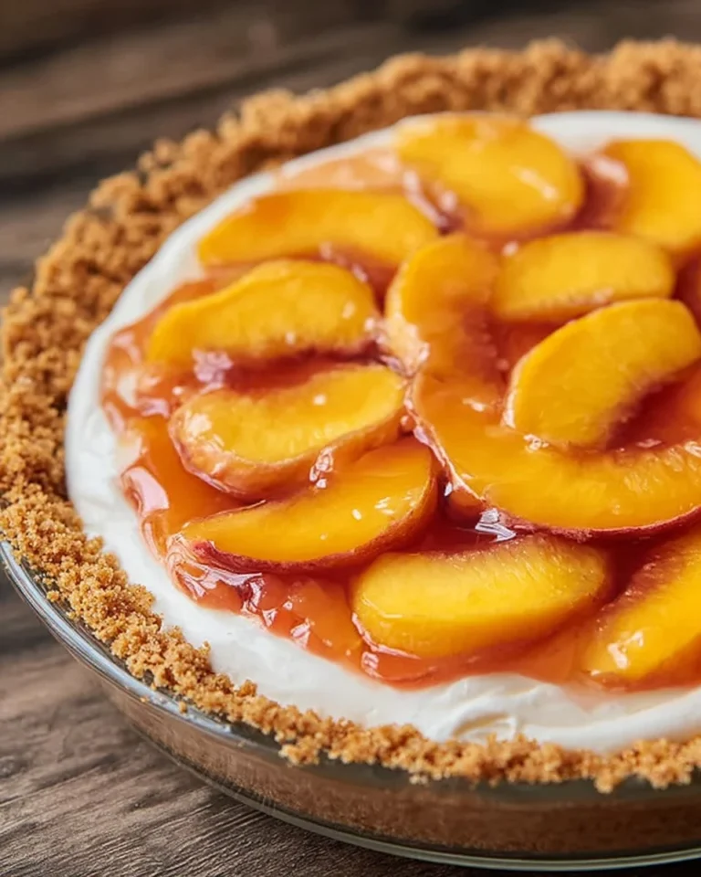 Easy-Creamy-Peach-Pie-with-Graham-Cracker-Crust-Recipe