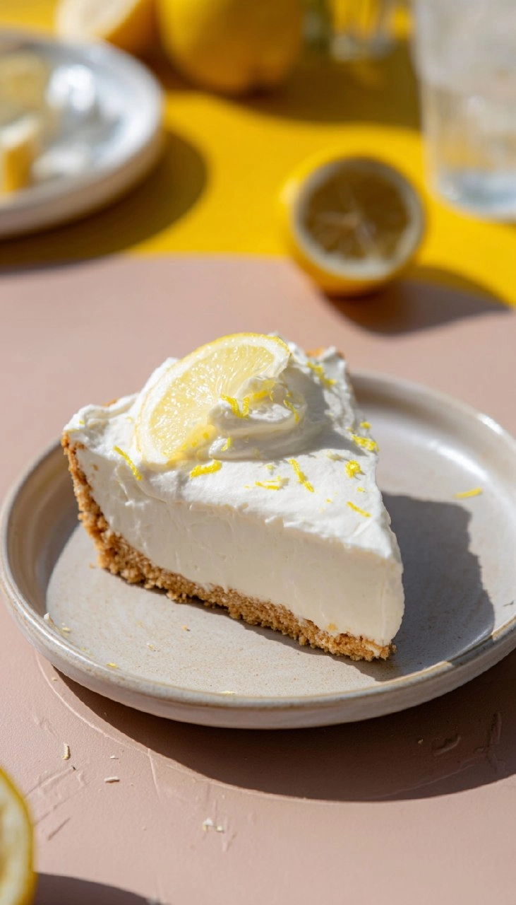 Easy No Bake Lemon Cheesecake (without condensed milk)