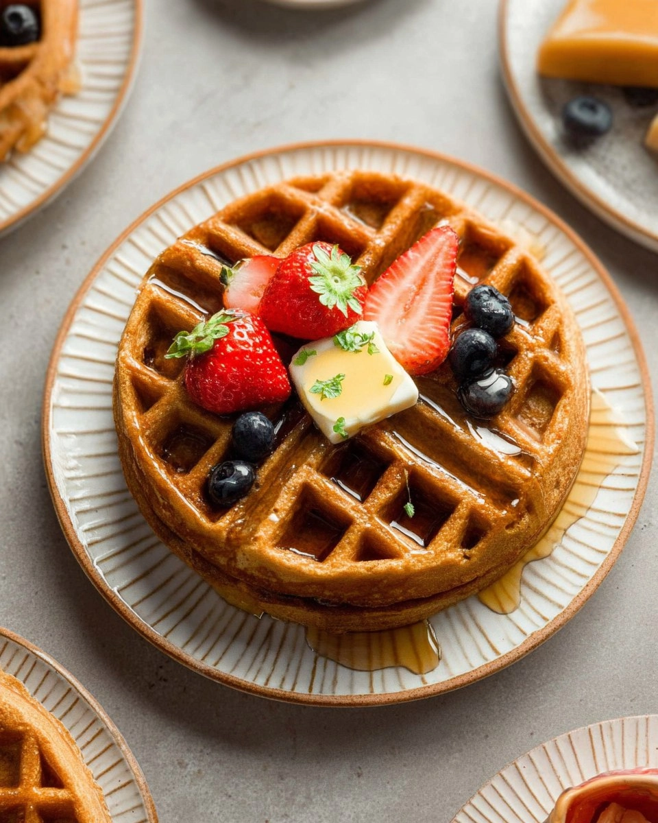 Fluffy Whole Wheat Waffles