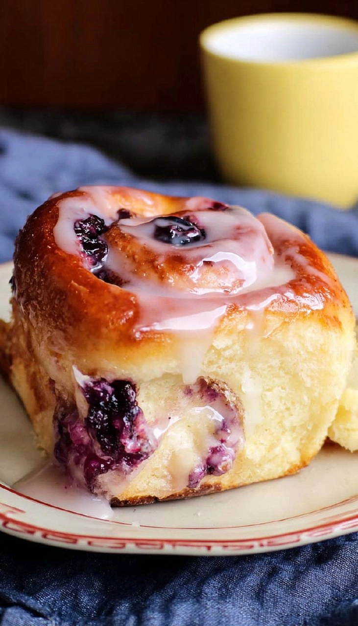 Lemon Blueberry Sweet Rolls