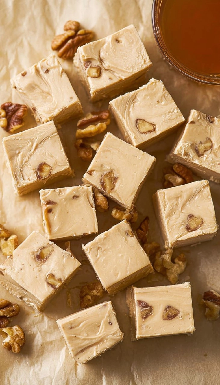 Maple Fudge Made with Real Maple Syrup