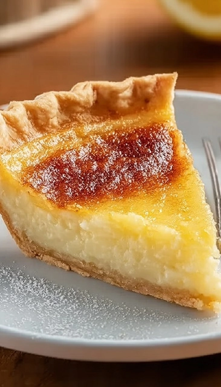 Old-Fashioned Lemon Sponge Pie