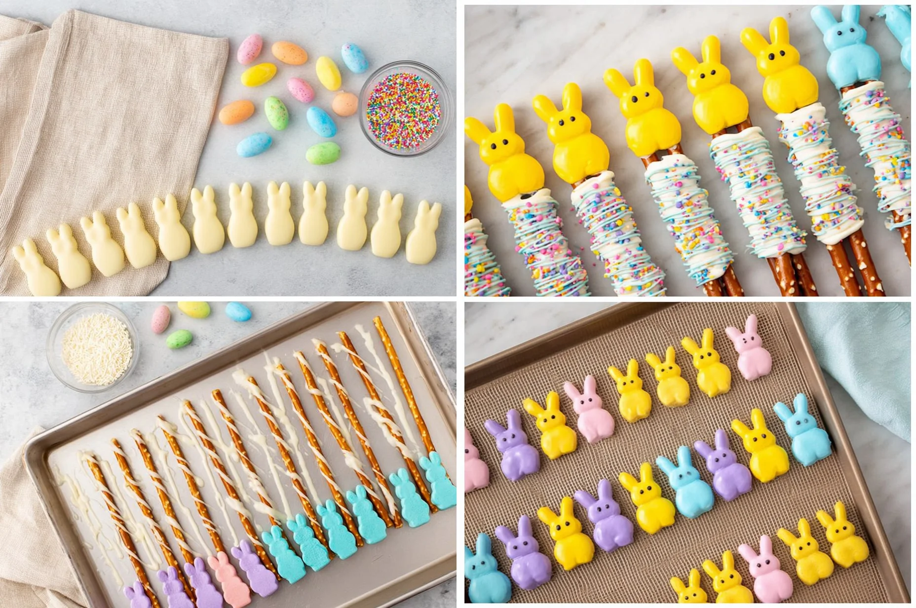 Peeps Pretzel Rods