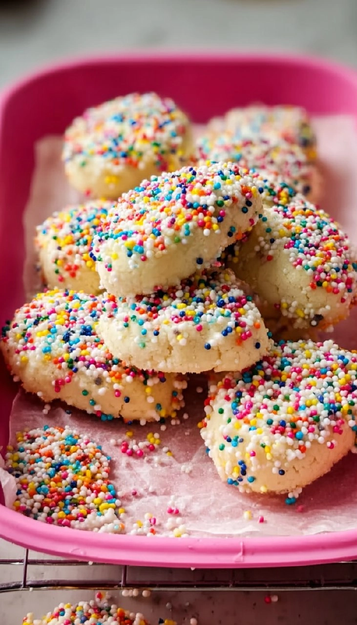 Rainbow Sprinkle Butter Cookies