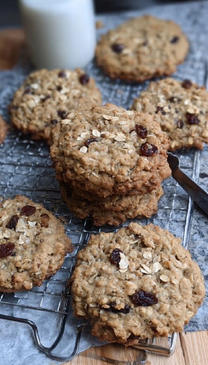 Sourdough Oatmeal Raisin Cookies