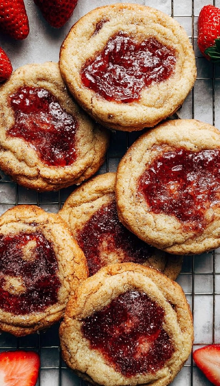 Strawberry Jam Sugar Cookies