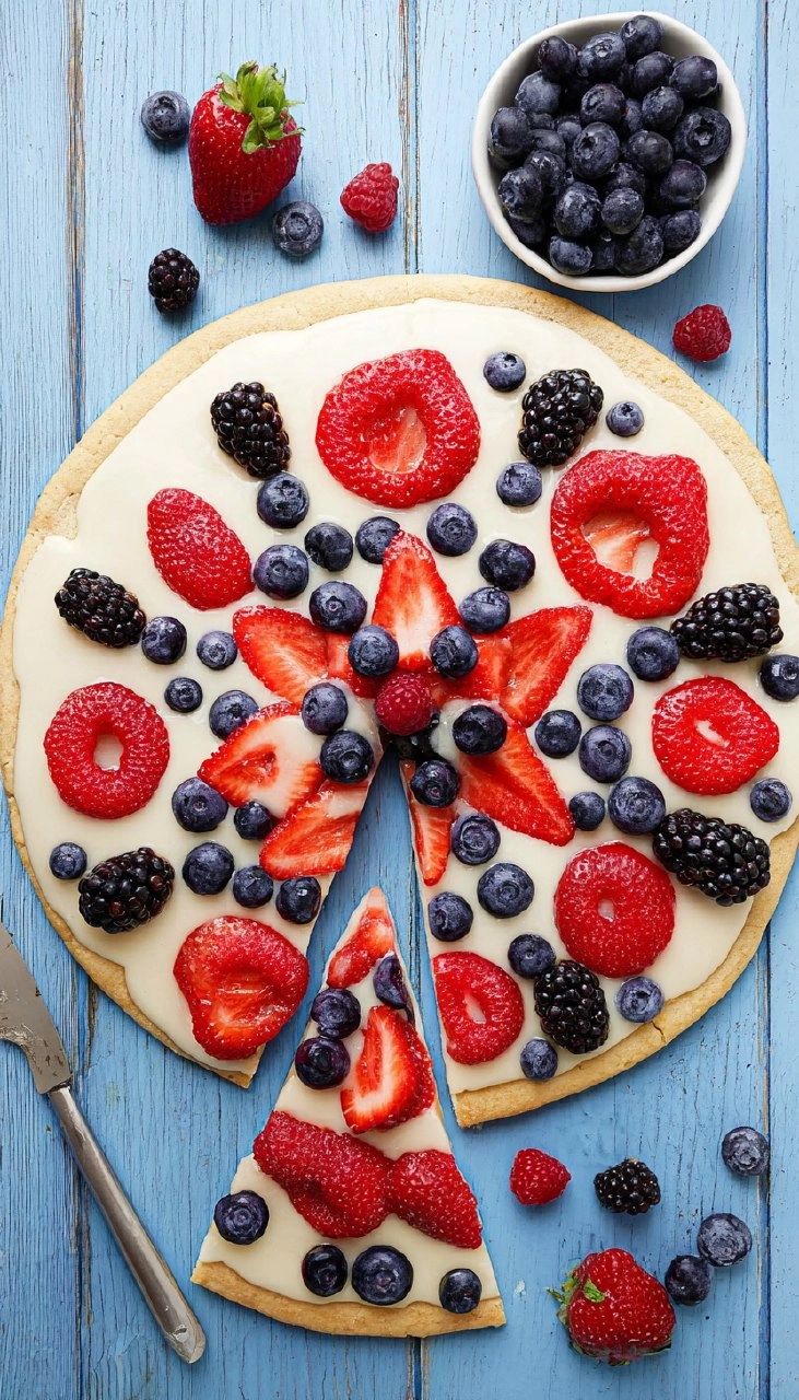 4th of July Fruit Pizza